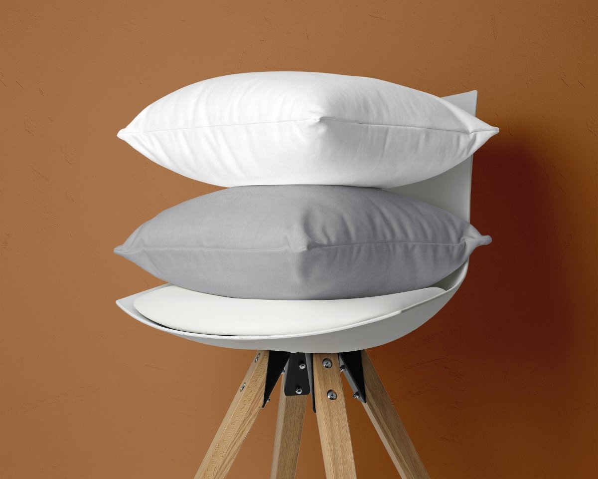 Flannel Cotton 2 in 1 Pillowcase | Grey | 60cm x 70cm - The Bedding & Blankets Store