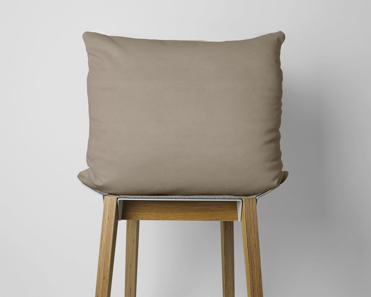 Flannel Cotton 2 in 1 Pillowcase | Taupe | 60cm x 70cm - The Bedding & Blankets Store