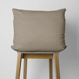 Flannel Cotton 2 in 1 Pillowcase | Taupe | 60cm x 70cm - The Bedding & Blankets Store