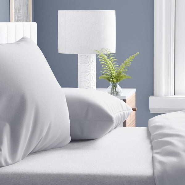 Flannel Cotton 2 in 1 Pillowcase | White | 60cm x 70cm - The Bedding & Blankets Store