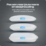 Nanotech Memory Foam Pillow | White | 50cm x 70cm - The Bedding & Blankets Store