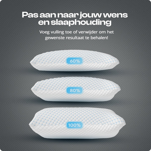 Nanotech Memory Foam Pillow | White | 50cm x 70cm - The Bedding & Blankets Store