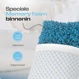 Nanotech Memory Foam Pillow | White | 50cm x 70cm - The Bedding & Blankets Store