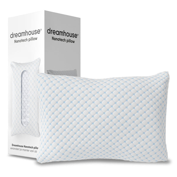 Nanotech Memory Foam Pillow | White | 50cm x 70cm - The Bedding & Blankets Store