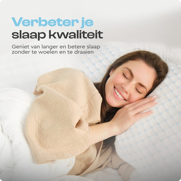 Nanotech Memory Foam Pillow | White | 50cm x 70cm - The Bedding & Blankets Store