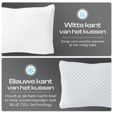 Nanotech Memory Foam Pillow | White | 50cm x 70cm - The Bedding & Blankets Store