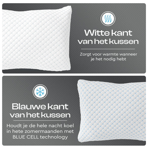 Nanotech Memory Foam Pillow | White | 50cm x 70cm - The Bedding & Blankets Store