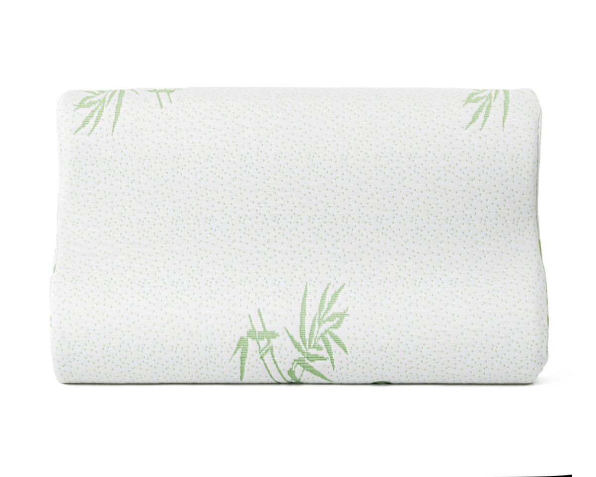 Orthopedic Bamboo Neck Support Pillow | White | 50cm x 30cm - The Bedding & Blankets Store