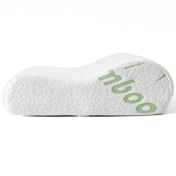 Orthopedic Bamboo Neck Support Pillow | White | 50cm x 30cm - The Bedding & Blankets Store