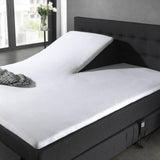 Polycotton Split - Top Fitted Mattress Protector Sheet | White | Super King 200cm (W) x 200/220cm (L) x 15cm (D) - The Bedding & Blankets Store