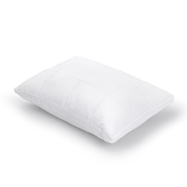 Premium 3 - Chamber Microgel & Feather Pillow | White | 50cm x 70cm - The Bedding & Blankets Store