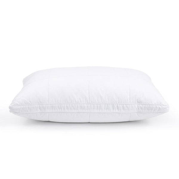 Premium 3 - Chamber Microgel & Feather Pillow | White | 50cm x 70cm - The Bedding & Blankets Store