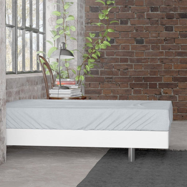 Premium Flannel Fitted Sheet | Grey | Single 90 x 200/210cm (L) x 30cm (D) - The Bedding & Blankets Store