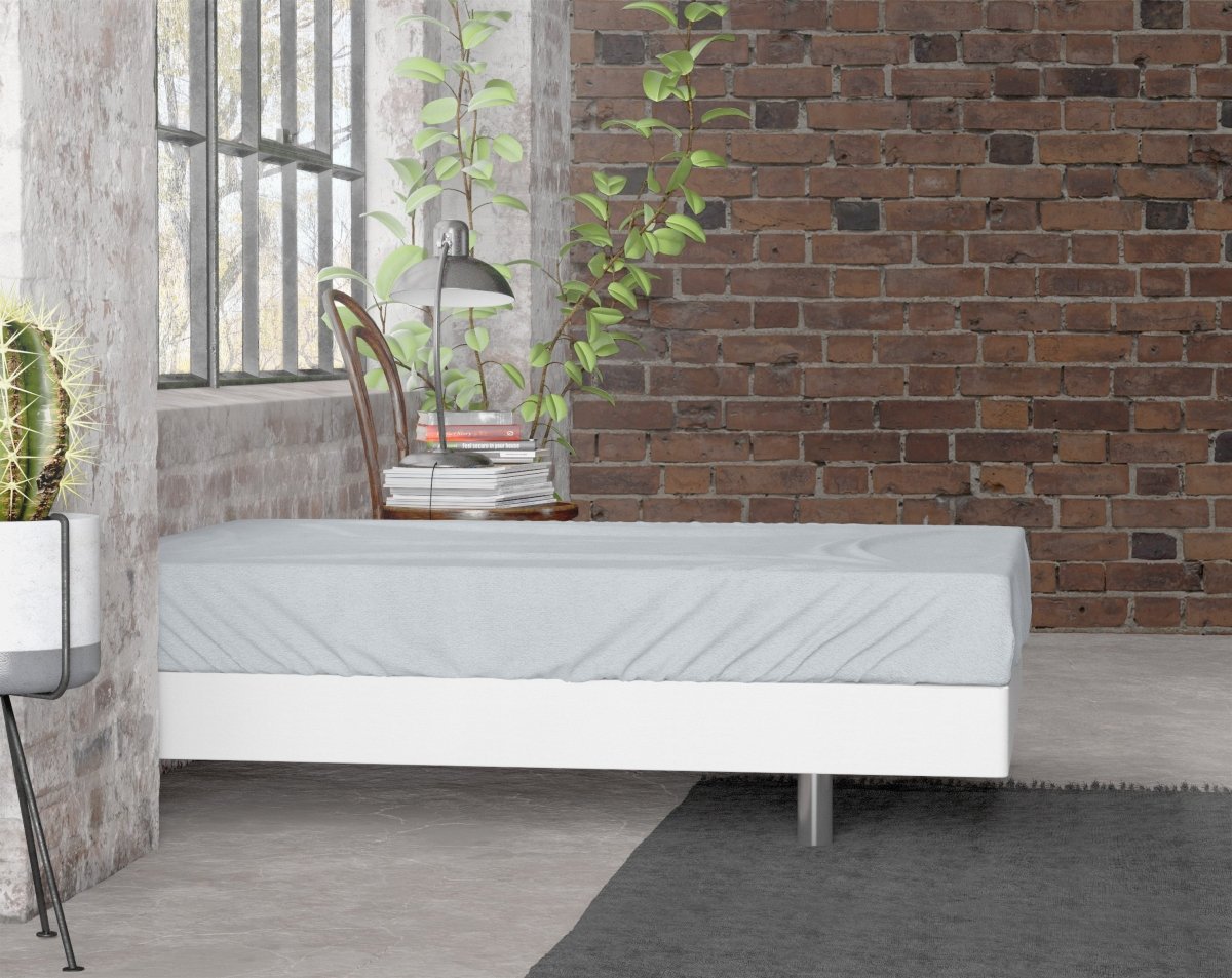 Premium Flannel Fitted Sheet | Grey | Single 90 x 200/210cm (L) x 30cm (D) - The Bedding & Blankets Store