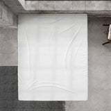 Premium Flannel Fitted Sheet | White | Single 90 x 200/210cm (L) x 30cm (D) - The Bedding & Blankets Store