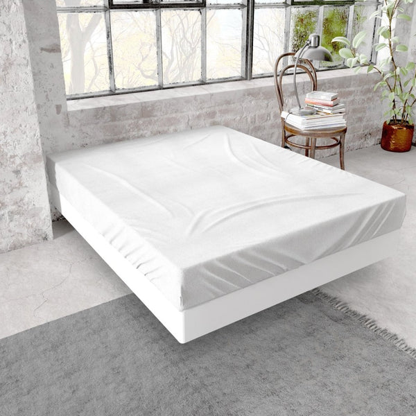 Premium Flannel Fitted Sheet | White | Single 90 x 200/210cm (L) x 30cm (D) - The Bedding & Blankets Store