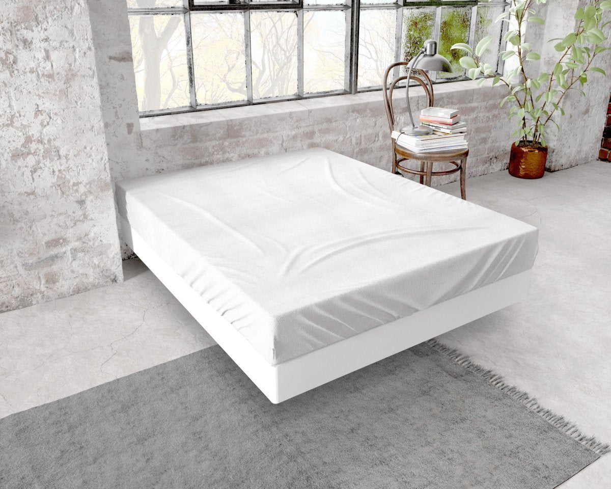 Premium Flannel Fitted Sheet | White | Single 90 x 200/210cm (L) x 30cm (D) - The Bedding & Blankets Store
