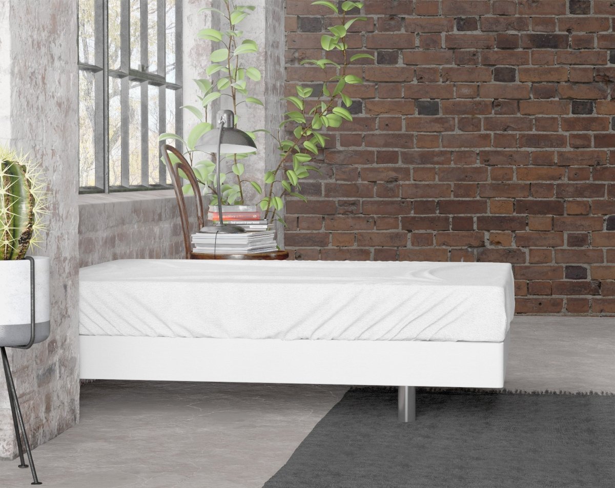 Premium Flannel Fitted Sheet | White | Single 90 x 200/210cm (L) x 30cm (D) - The Bedding & Blankets Store
