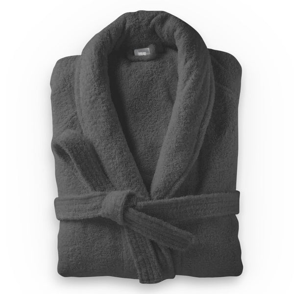 Premium Soft Terry Bathrobe | Anthracite Grey | S - M - The Bedding & Blankets Store