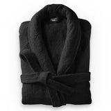Premium Soft Terry Bathrobe | Black | S - M - The Bedding & Blankets Store