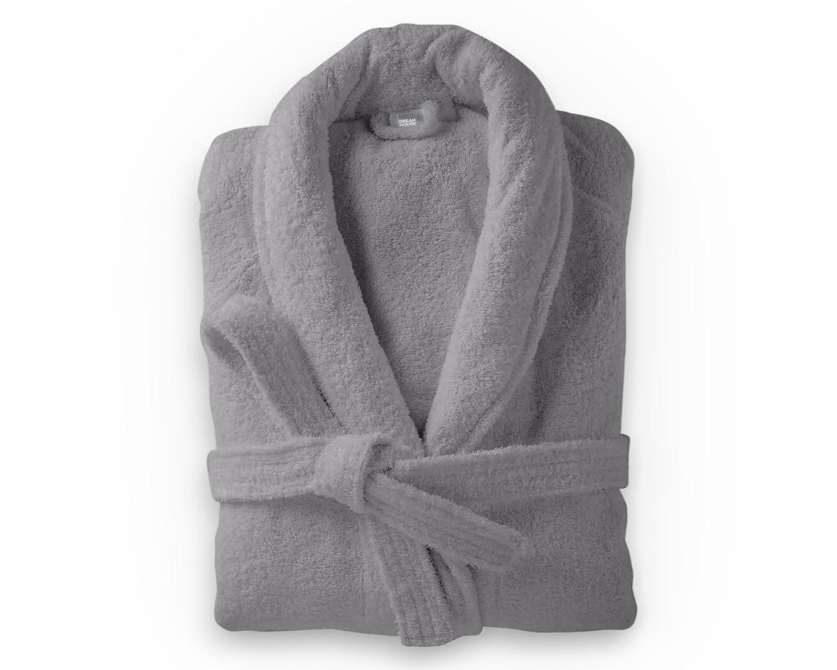 Premium Soft Terry Bathrobe | Grey | S - M - The Bedding & Blankets Store
