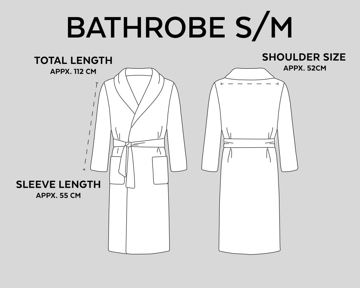 Premium Soft Terry Bathrobe | Navy | S - M - The Bedding & Blankets Store