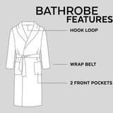 Premium Soft Terry Bathrobe | White | S - M - The Bedding & Blankets Store