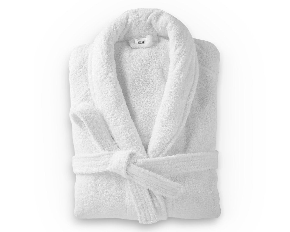 Premium Soft Terry Bathrobe | White | S - M - The Bedding & Blankets Store