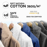 Premium Soft Terry Bathrobe | White | S - M - The Bedding & Blankets Store