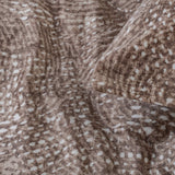 Printed Velvet & Cotton Duvet Cover Set Signature Aria | Brown | Single - 135cm (W) x 200cm (L) - The Bedding & Blankets Store