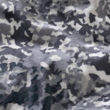 Printed Velvet & Cotton Duvet Cover Set Signature Emma | Anthracite | Single - 135cm (W) x 200cm (L) - The Bedding & Blankets Store