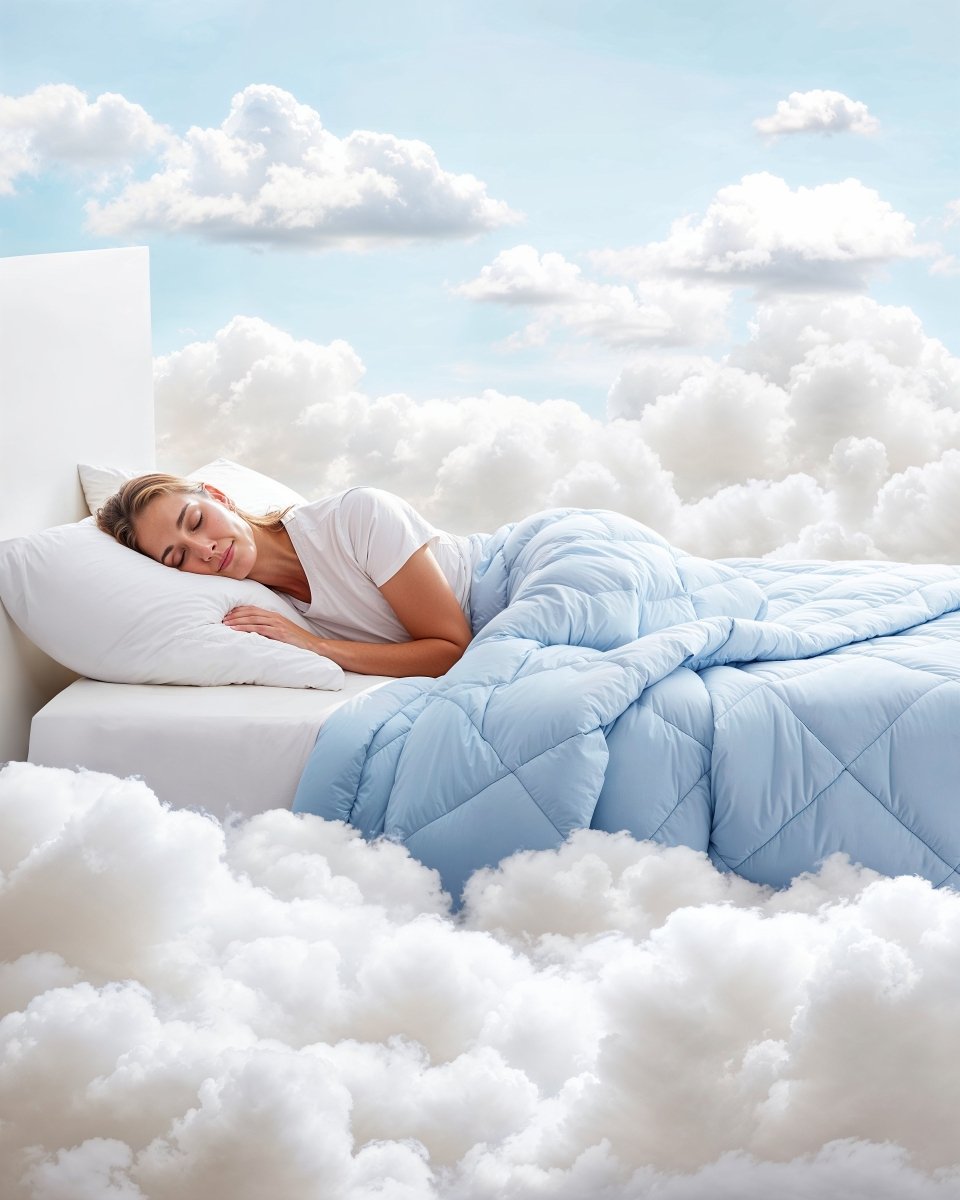 Qmax Duvet | Blue | Double - 200cm (W) x 200cm (L) - The Bedding & Blankets Store