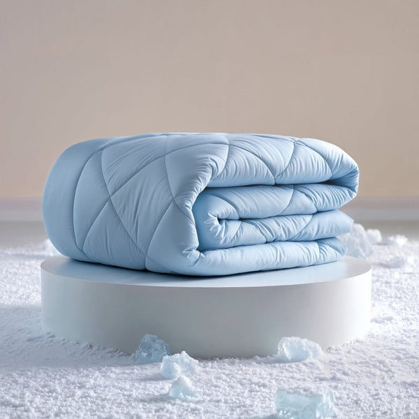 Qmax Duvet | Blue | Double - 200cm (W) x 200cm (L) - The Bedding & Blankets Store