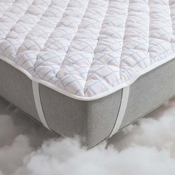 Qmax Mattress Topper | White | Queen 160cm (W) x 200cm (L) - The Bedding & Blankets Store