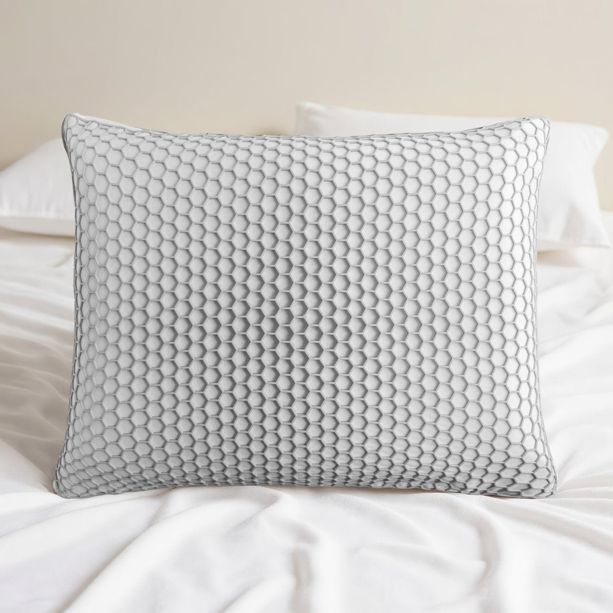 Rebound Memory Foam Pillow with Firm Core Pillow | Grey | 60 x 40 x 13cm - The Bedding & Blankets Store