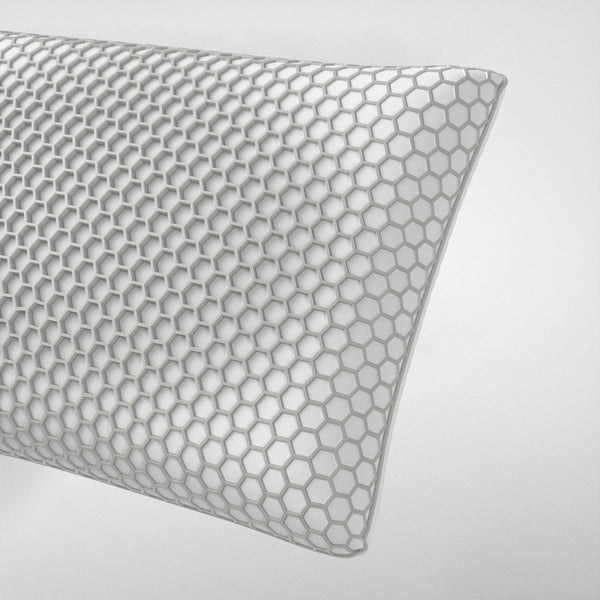 Rebound Memory Foam Pillow with Firm Core Pillow | Grey | 60 x 40 x 13cm - The Bedding & Blankets Store