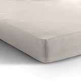 Single Jersey 135 GSM Soft Cotton Fitted Sheet | Cream | Single 80/100 x 200cm (L) x 30cm (D) - The Bedding & Blankets Store