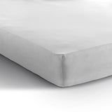 Single Jersey 135 GSM Soft Cotton Fitted Sheet | White | Single 80/100 x 200cm (L) x 30cm (D) - The Bedding & Blankets Store