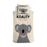 100% Cotton Duvet Cover Set Koality Sleep | Sand | Single - 135cm (W) x 200cm (L) - The Bedding & Blankets Store