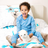 100% Cotton Duvet Cover Set No Drama Llama | White | Single - 135cm (W) x 200cm (L) - The Bedding & Blankets Store