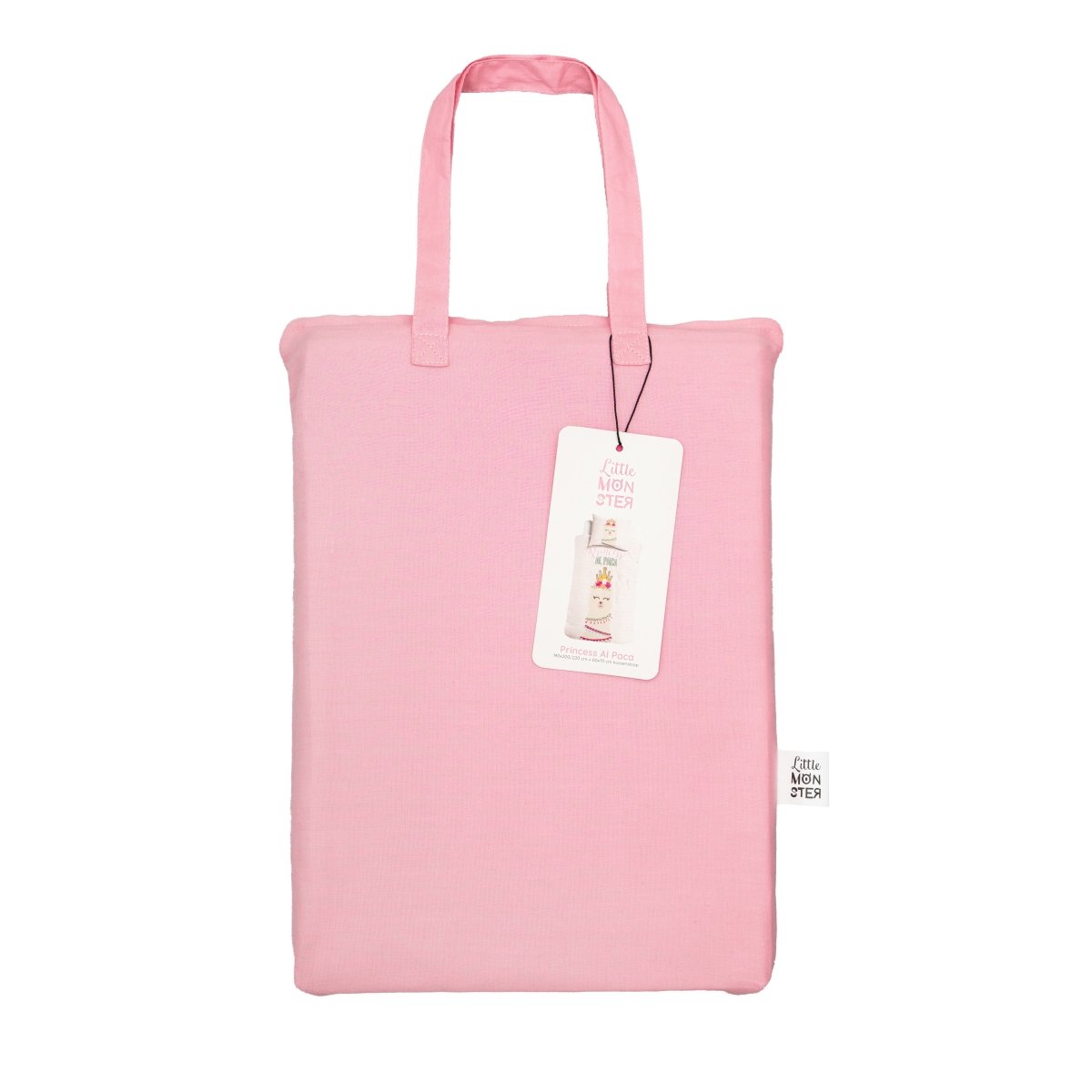100% Cotton Duvet Cover Set Princess Al Paca | Pink | Single - 135cm (W) x 200cm (L) - The Bedding & Blankets Store