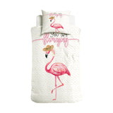 100% Cotton Duvet Cover Set You are Flamazing | Pink | Single - 135cm (W) x 200cm (L) - The Bedding & Blankets Store