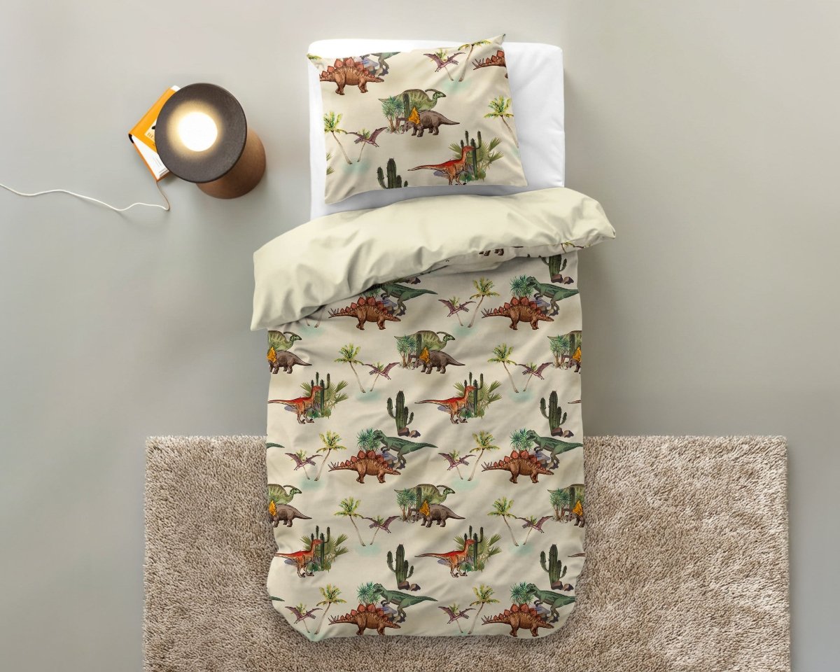 100% Microfibre Duvet Cover Set Bamdino | Green | Single Long - 140cm (W) x 200/220cm (L) - The Bedding & Blankets Store