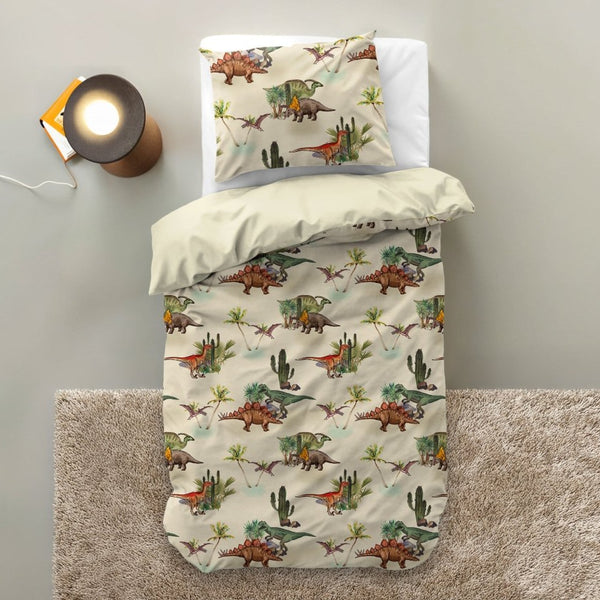 100% Microfibre Duvet Cover Set Bamdino | Green | Single Long - 140cm (W) x 200/220cm (L) - The Bedding & Blankets Store