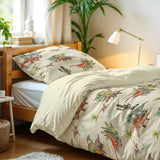 100% Microfibre Duvet Cover Set Bamdino | Green | Single Long - 140cm (W) x 200/220cm (L) - The Bedding & Blankets Store