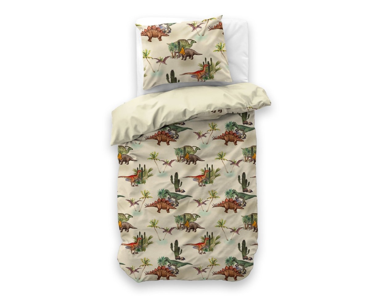 100% Microfibre Duvet Cover Set Bamdino | Green | Single Long - 140cm (W) x 200/220cm (L) - The Bedding & Blankets Store