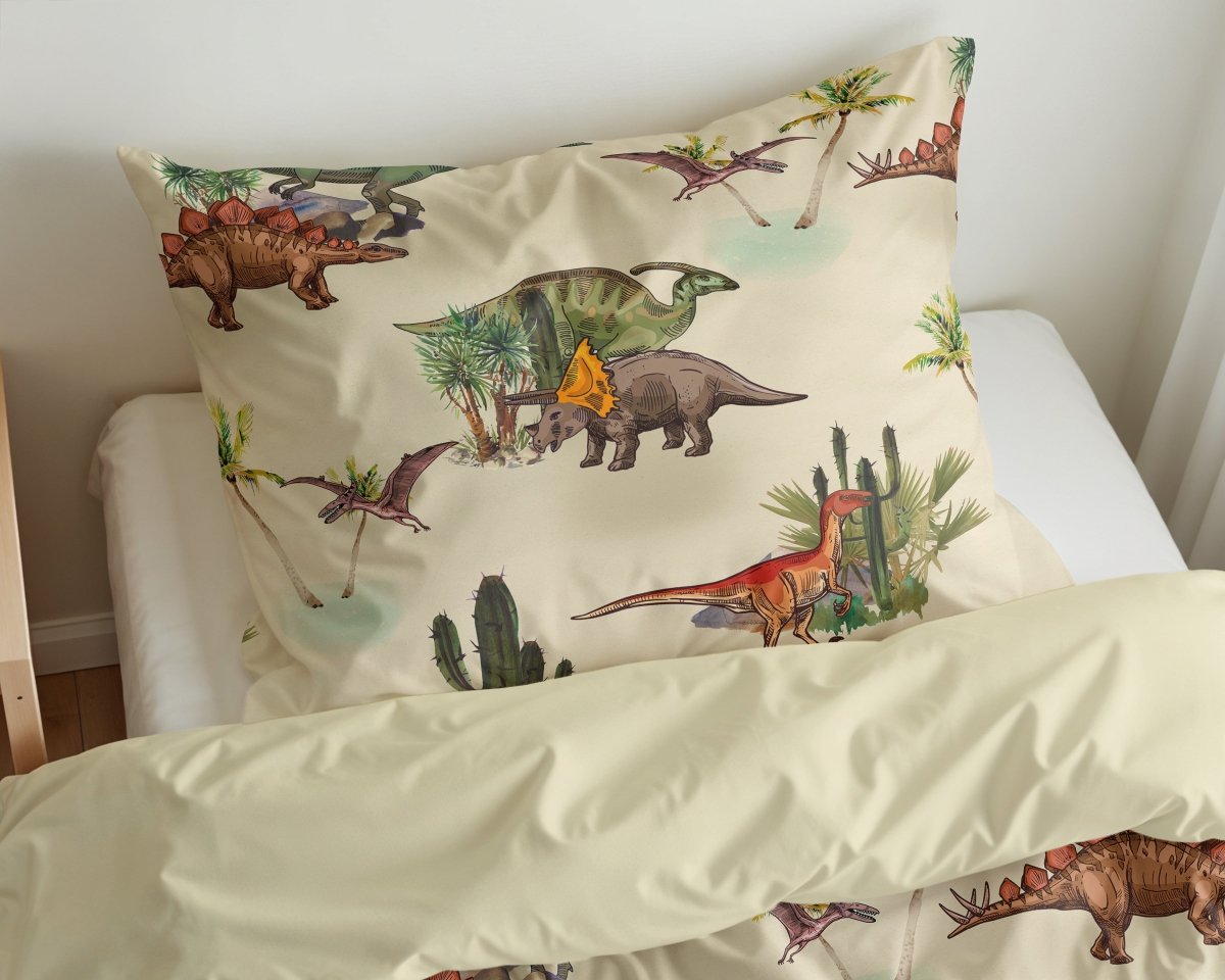 100% Microfibre Duvet Cover Set Bamdino | Green | Single Long - 140cm (W) x 200/220cm (L) - The Bedding & Blankets Store