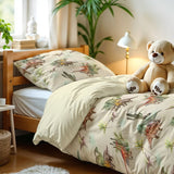 100% Microfibre Duvet Cover Set Bamdino | Green | Single Long - 140cm (W) x 200/220cm (L) - The Bedding & Blankets Store