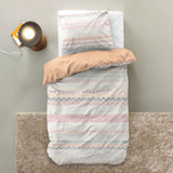 Microfibre Duvet Cover Set Elaya | Pink | Single Long - 140cm (W) x 200/220cm (L) - The Bedding & Blankets Store