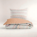 Microfibre Duvet Cover Set Elaya | Pink | Single Long - 140cm (W) x 200/220cm (L) - The Bedding & Blankets Store